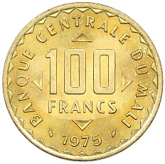 100 франков 1975 года Мали — Фото №1