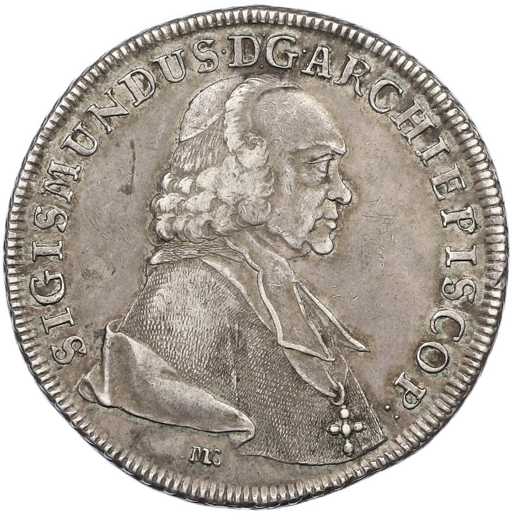 1 талер 1759 года Зальцбург — Сигизмунд III фон Шраттенбах — Фото №2