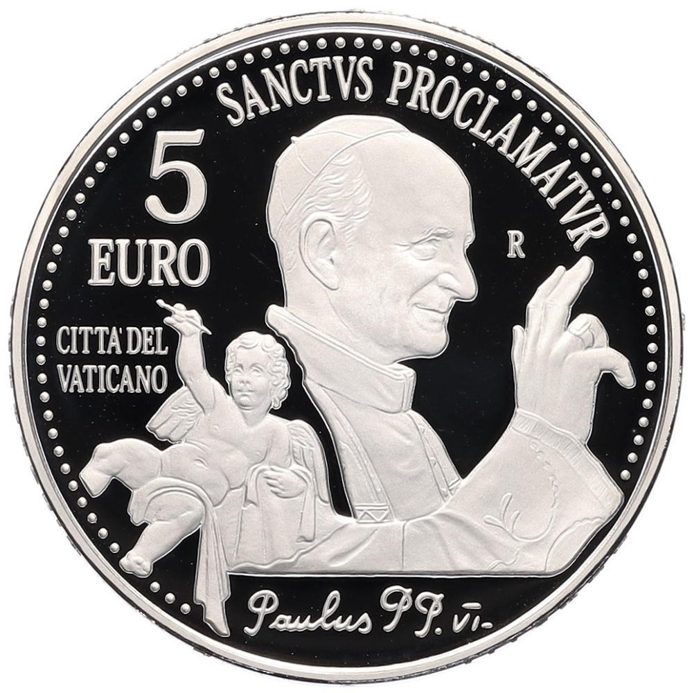 5 евро 2018 года Ватикан «Канонизация Папы Римского Павла VI» — Фото №1