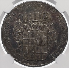 1 талер 1795 года Фульда — в слабе NGC (AU DETAILS) — Фото №1