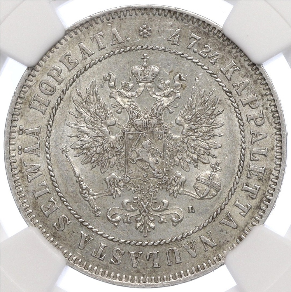 2 марки 1908 года Русская Финляндия — в слабе NGC (MS61) — Фото №2