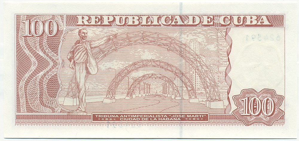 100 песо 2023 года Куба — Фото №2