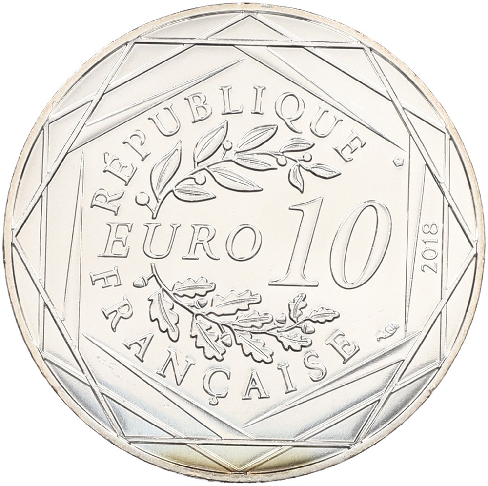 10 евро 2018 года Франция «Микки Маус и Франция — Овернь» — Фото №2