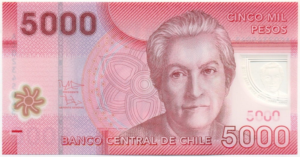 5000 песо 2013 года Чили — Фото №1