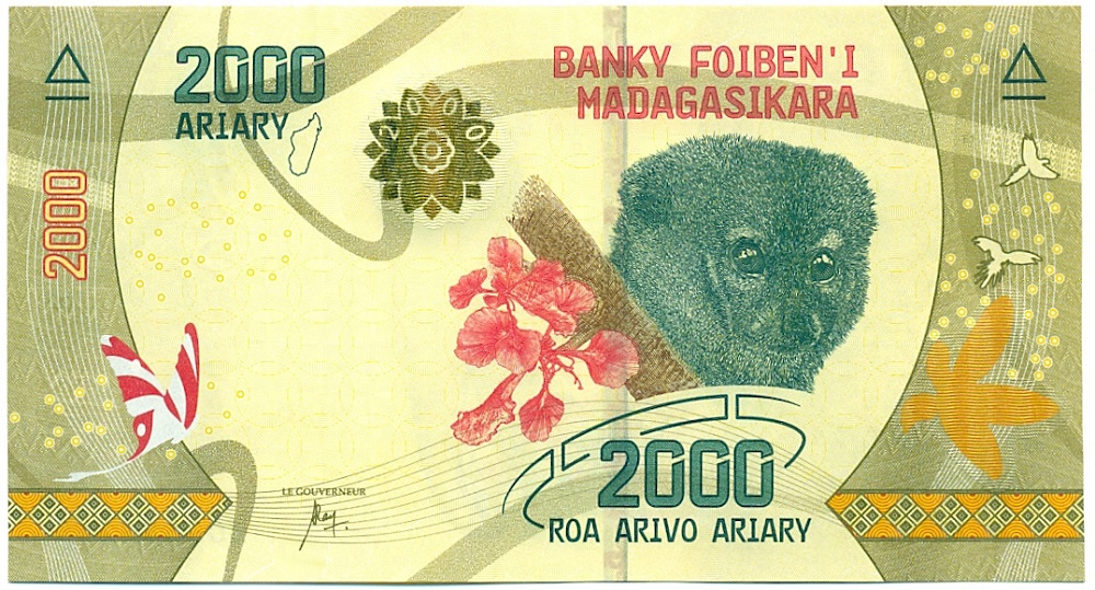 2000 ариари 2017 года Мадагаскар — Фото №1