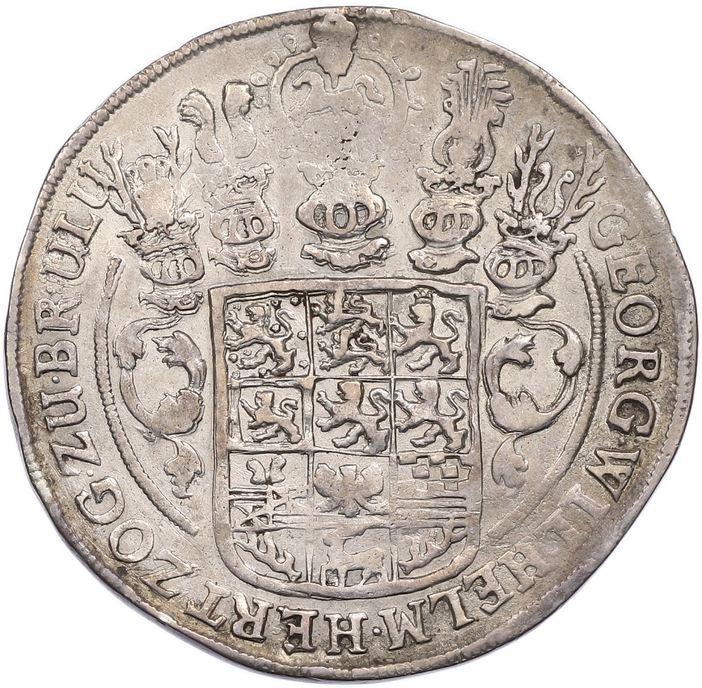 1 талер 1664 года Брауншвейг-Люнебург-Калленберг-Ганновер — Фото №2
