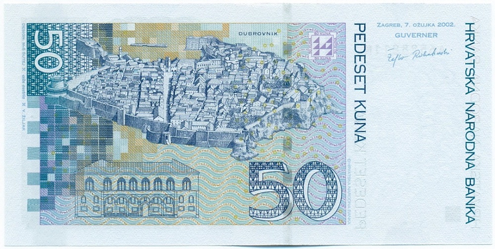 50 кун 2002 года Хорватия — Фото №2
