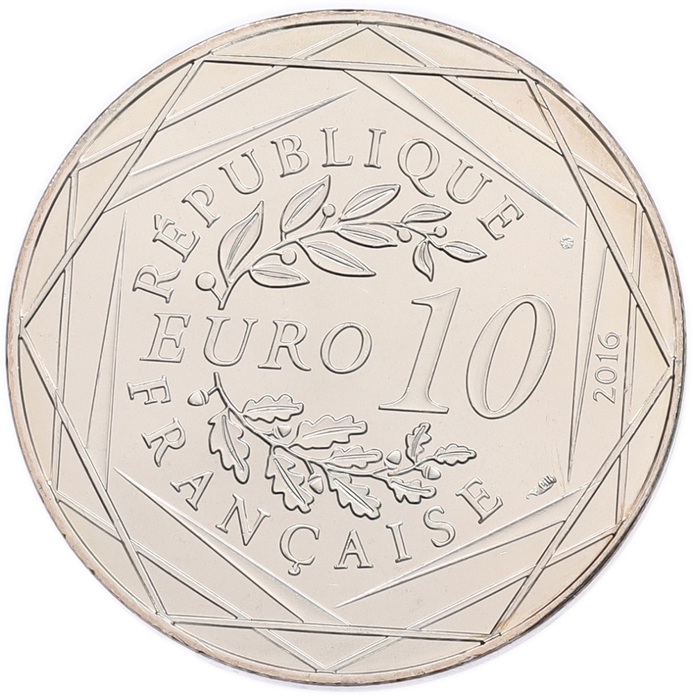 10 евро 2016 года Франция «Маленький принц — Рыбалка» — Фото №2