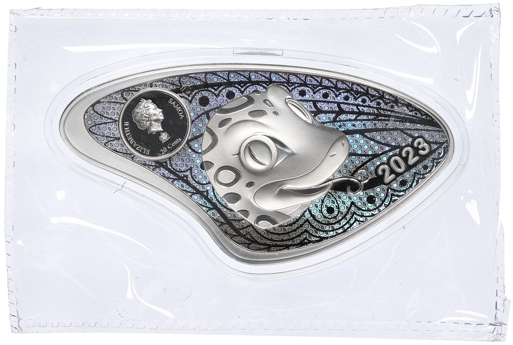 20 центов 2023 года Самоа «Китайский гороскоп — Год змеи» — Фото №2