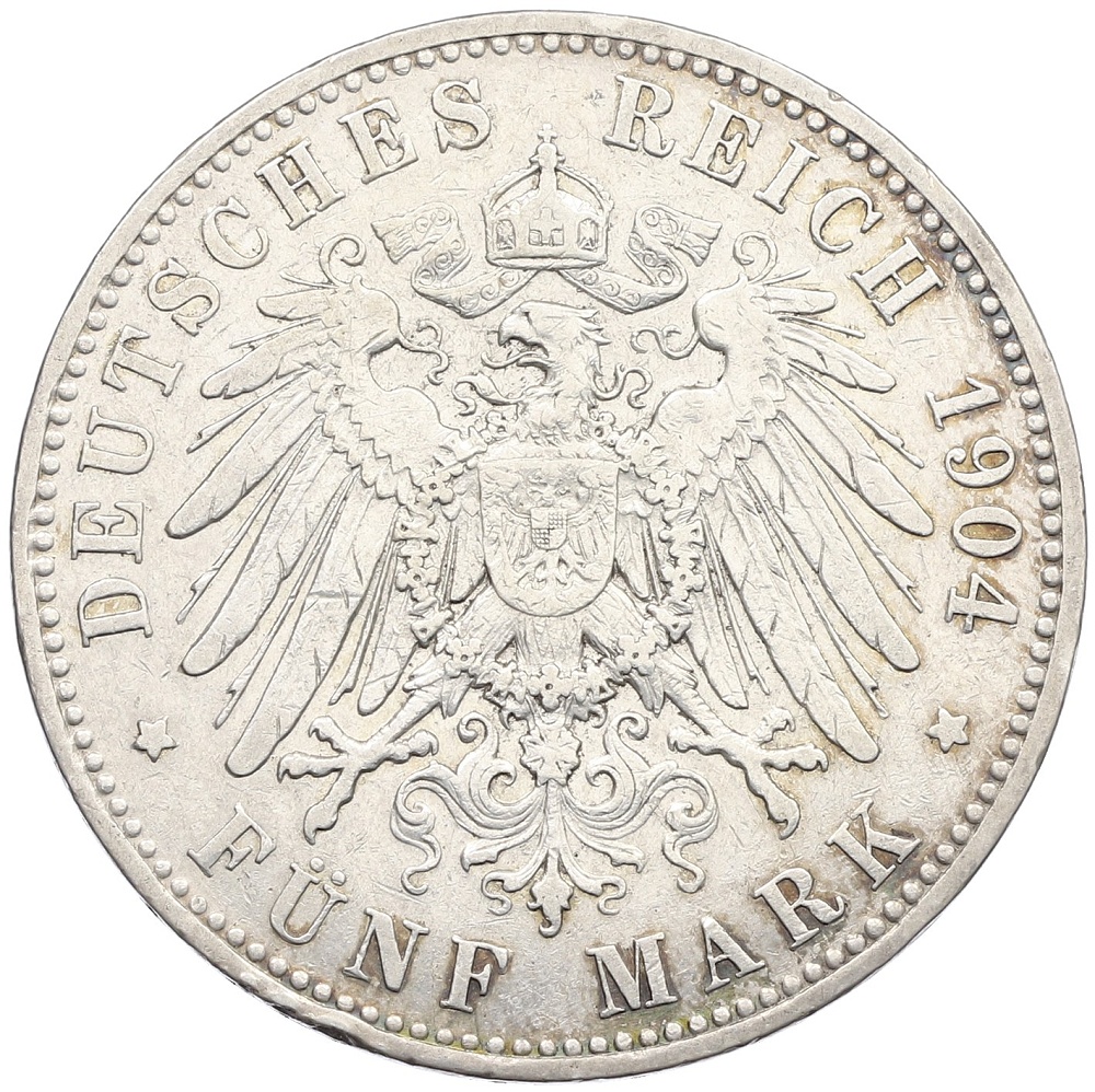 5 марок 1904 года Германия (Пруссия) — Фото №2