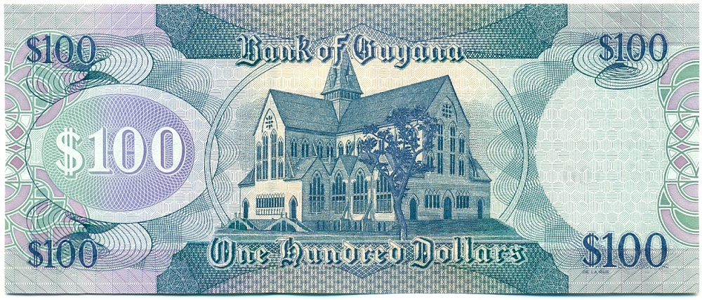 100 долларов 2009 года Гайана — Фото №2