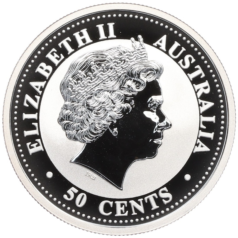 50 центов 2001 года Австралия «Китайский гороскоп — Год Змеи» — Фото №2