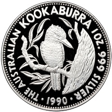 5 долларов 1990 года Австралия «Австралийская кукабара» — Фото №1