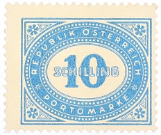 Почтовая марка 10 шиллингов 1947 года Австрия — Фото №1