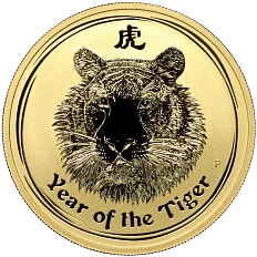 100 долларов 2010 года Австралия «Китайский гороскоп — Год тигра» — Фото №1