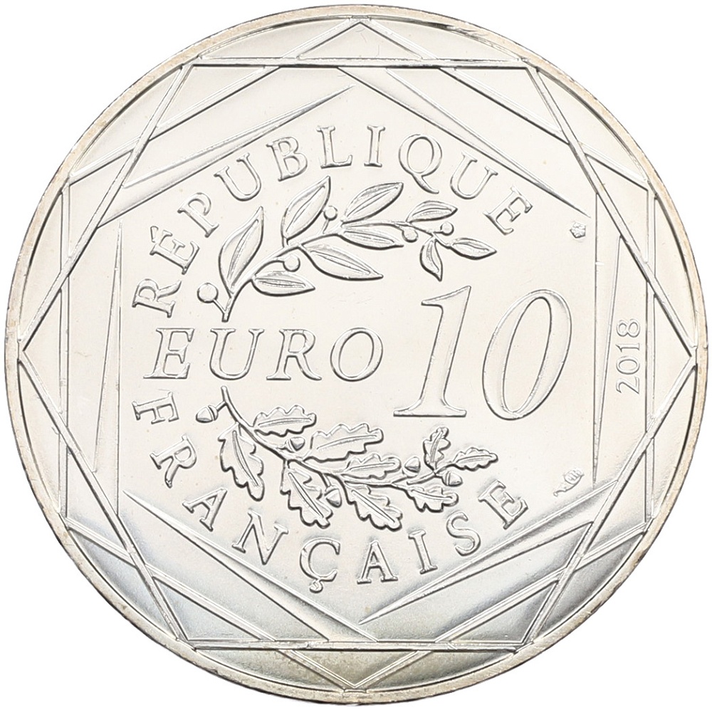 10 евро 2018 года Франция «Микки Маус и Франция — Ла-Рошель» — Фото №2
