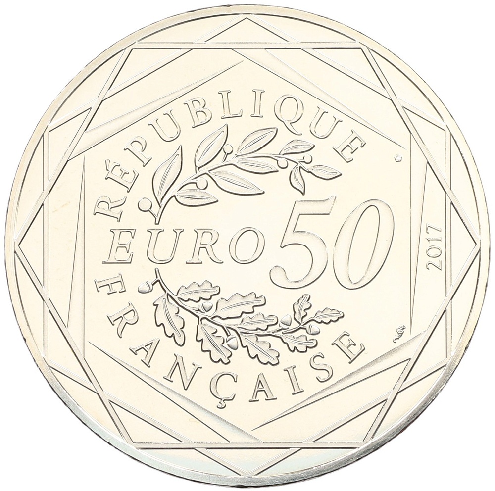 50 евро 2017 года Франция «Франция Жана-Поля Готье — Петух» (Цветное покрытие) — Фото №2