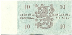 10 марок 1963 года Финляндия — Фото №2