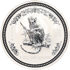 2 доллара 2004 года Австралия «Китайский гороскоп — Год обезьяны» — Фото №1