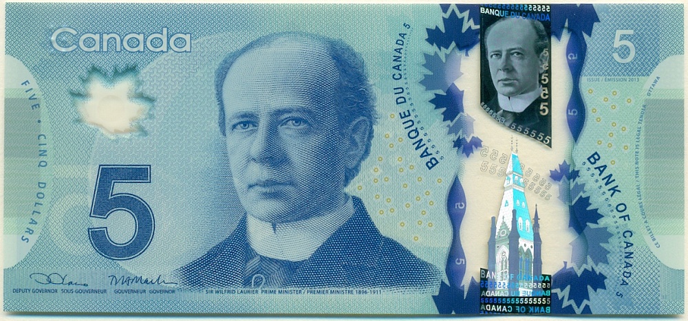 5 долларов 2013 года Канада — Фото №1