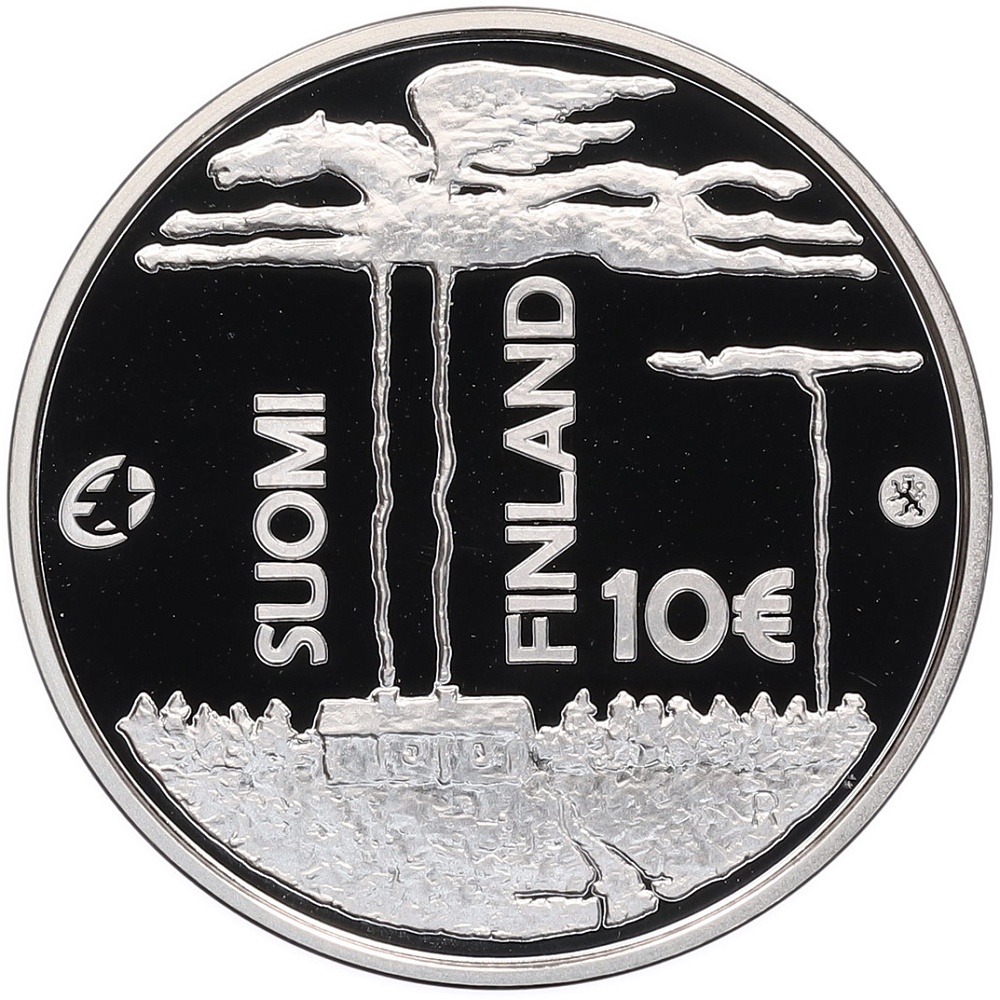 10 евро 2013 года Финляндия «125 лет со дня рождения Франса Эмиля Силланпяя» — Фото №2