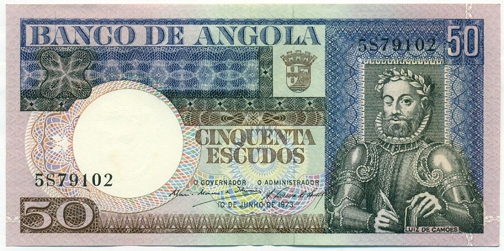 50 эскудо 1973 года Ангола — Фото №1