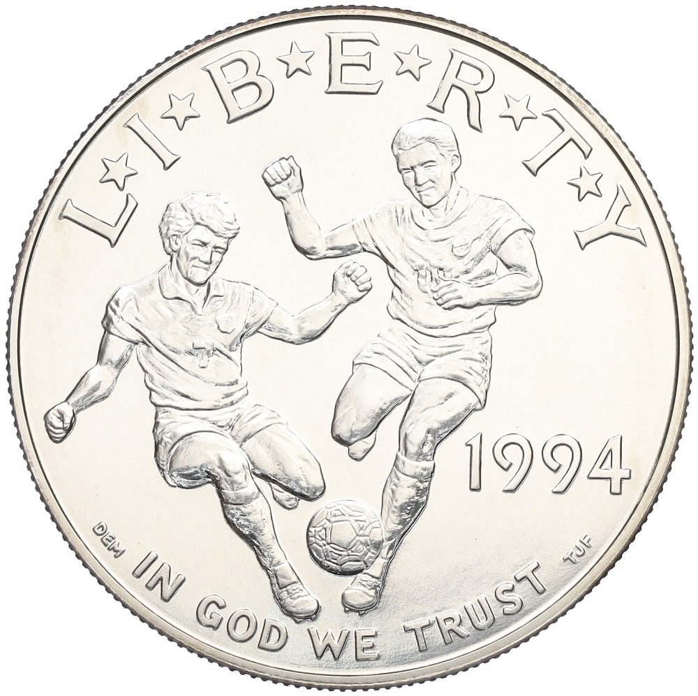 1 доллар 1994 года D США «Чемпионат мира по футболу 1994» — Фото №1