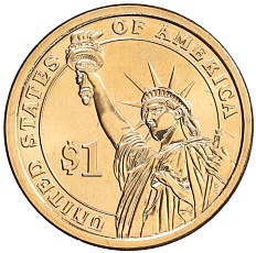 1 доллар 2011 года D США «20-й президент США Джеймс Гарфилд» — Фото №2