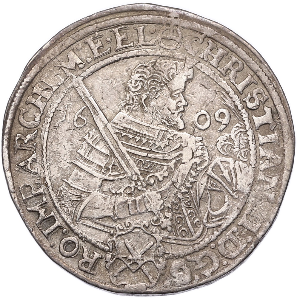 1 талер 1609 года Саксония «Талер трех братьев» — Фото №1