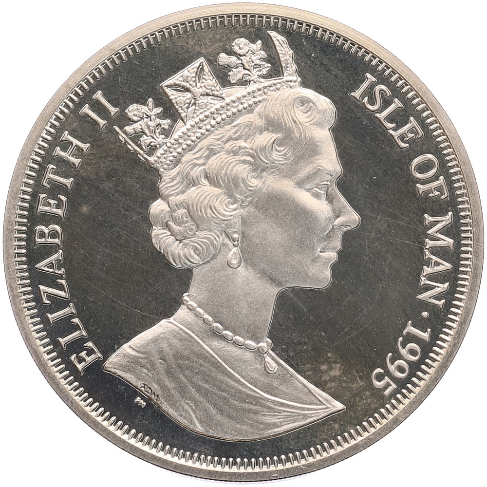 1 крона 1995 года Остров Мэн «Изобретения современного мира — Чарлз Бэббидж, первый компьютер» — Фото №2