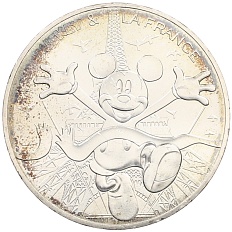 10 евро 2018 года Франция «Микки Маус и Франция — Эйфелева башня» — Фото №1