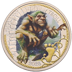 3 евро 2025 года Австрия «Фантастические Мифические существа — Тролль» — Фото №1
