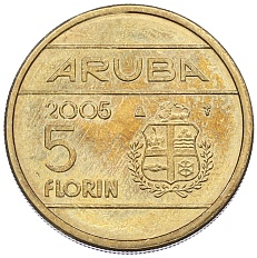 5 флоринов 2005 года Аруба — Фото №1
