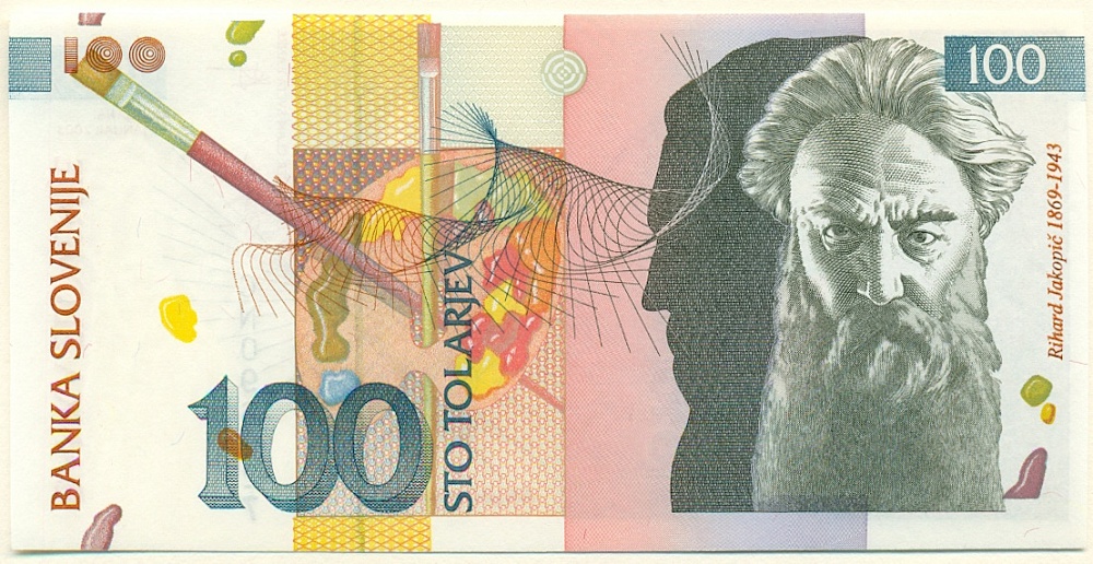 100 толаров 2003 года Словения — Фото №1