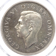 1 крона 1937 года Великобритания «Коронация Георга VI» — в слабе PCGS (PR64) — Фото №2