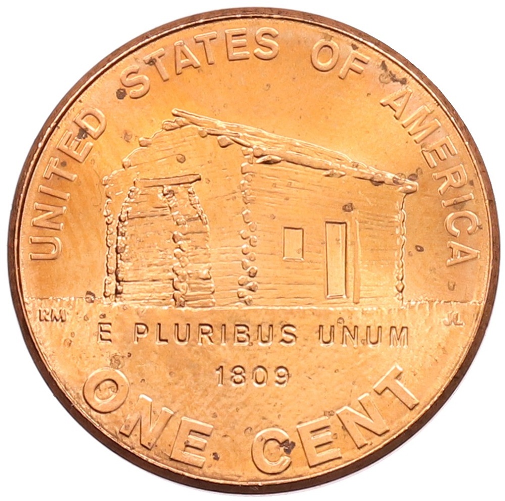 1 цент 2009 года D США «200 лет со дня рождения Авраама Линкольна — Детство в Кентукки» — Фото №1
