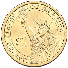 1 доллар 2008 года (P) США «6-й президент США Джон Куинси Адамс» — Фото №2