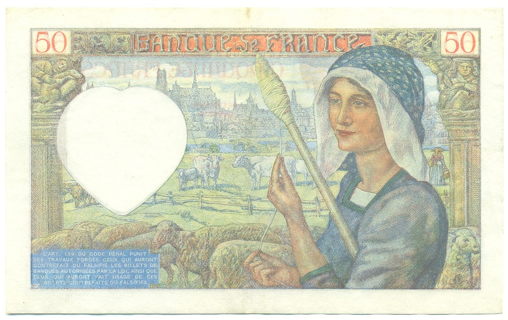 50 франков 1940 года Франция — Фото №2