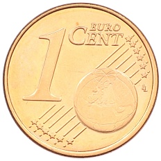 1 евроцент 2007 года Финляндия — Фото №2