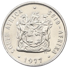 10 центов 1977 года ЮАР — Фото №2