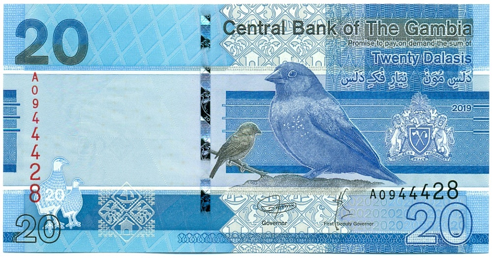 20 даласи 2019 года Гамбия — Фото №1