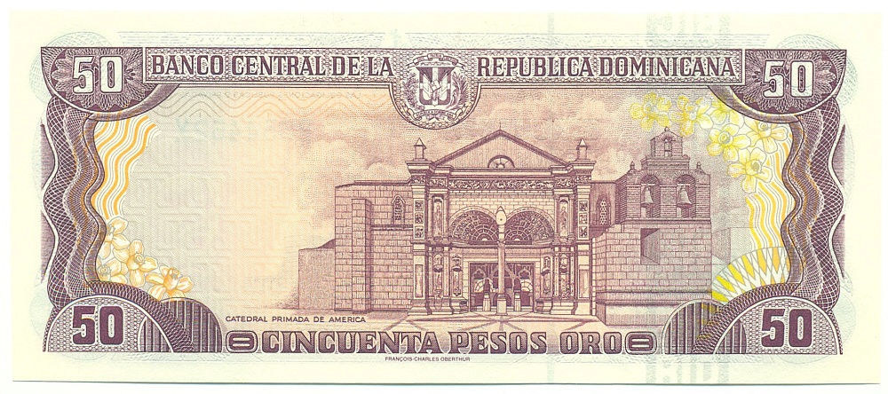 50 песо 1998 года Доминиканская республика — Фото №2
