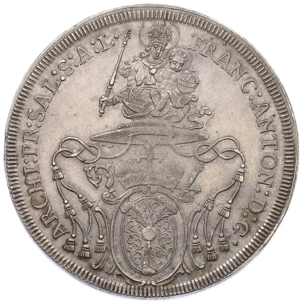 1 талер 1712 года Зальцбург — Фото №2