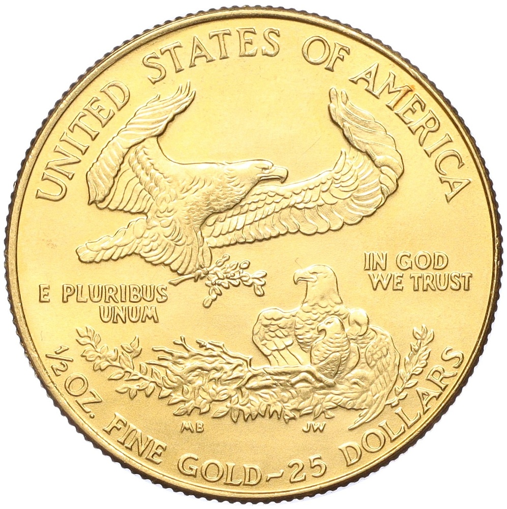 25 долларов 1994 года США «Американский золотой орел» — Фото №2