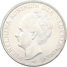 2 1/2 гульдена 1930 года Нидерланды — Фото №2