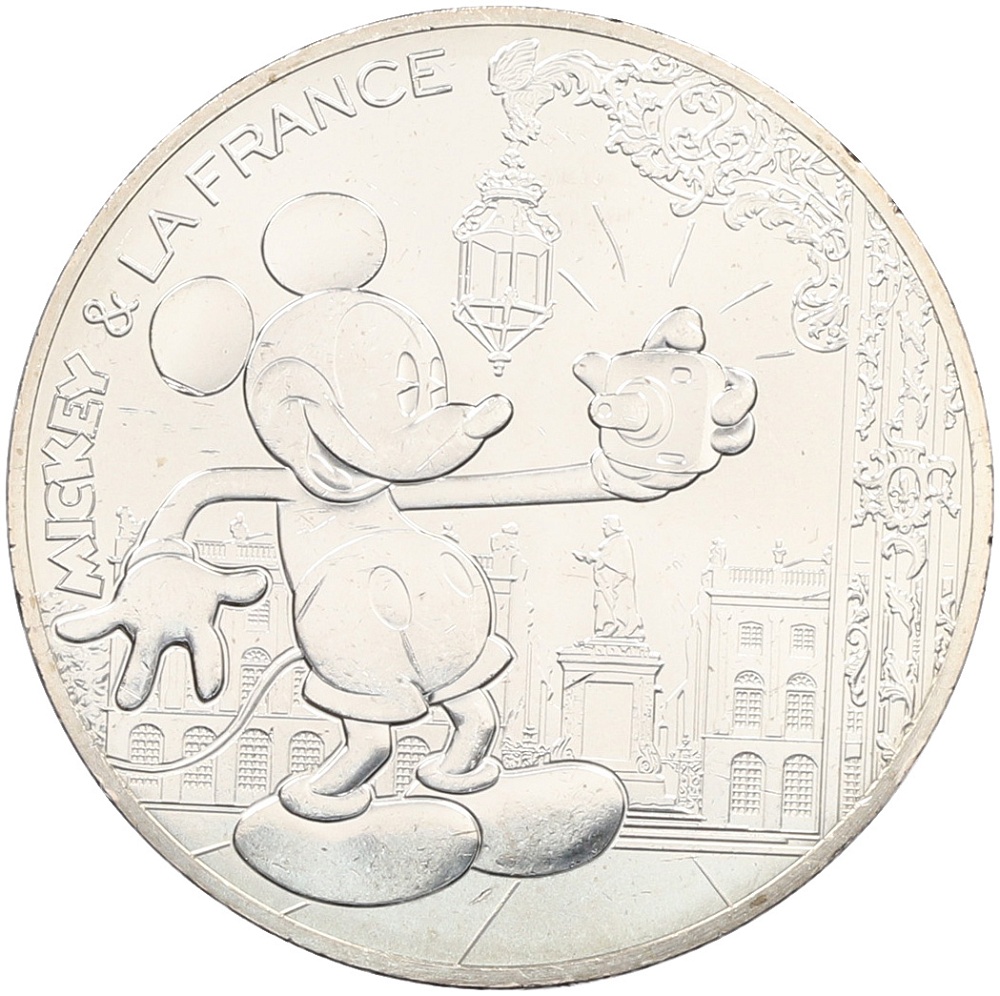 10 евро 2018 года Франция «Микки Маус и Франция — Лотарингия» — Фото №1