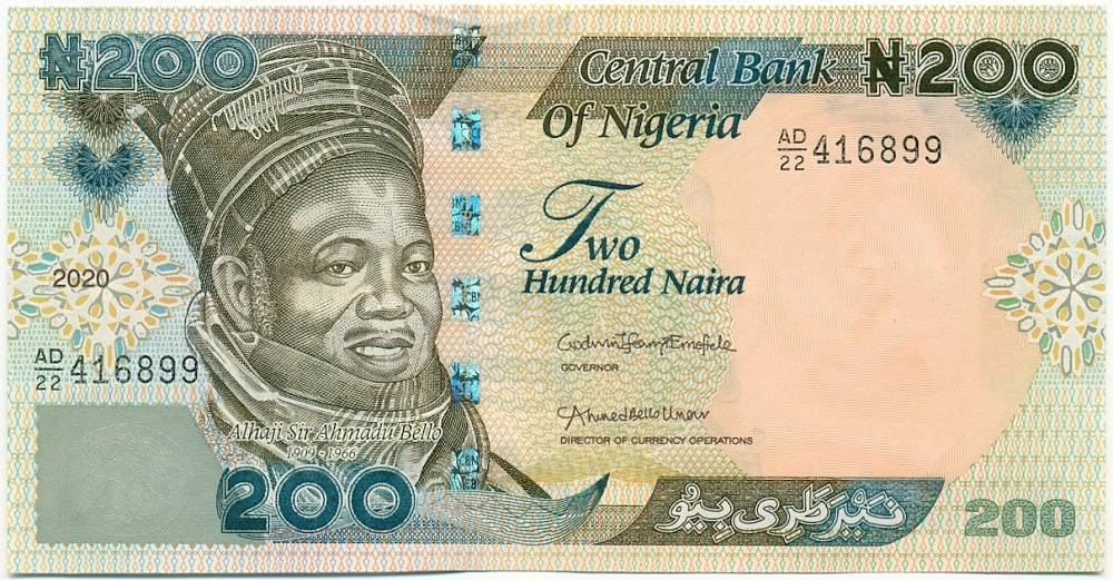200 найра 2020 года Нигерия — Фото №1