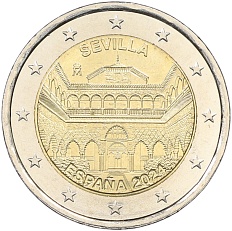 2 евро 2024 года Испания «ЮНЕСКО — Севилья» — Фото №1