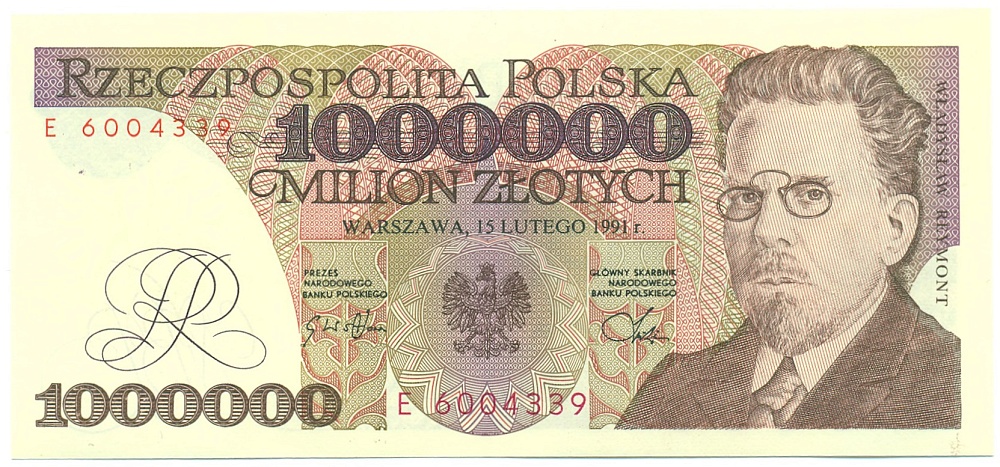1 миллион злотых 1991 года Польша — Фото №1