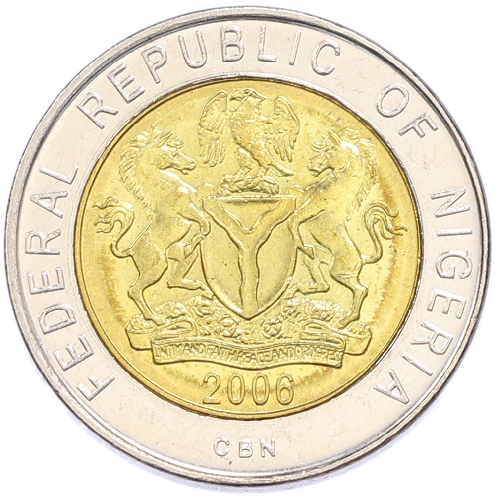 1 найра 2006 года Нигерия — Фото №2